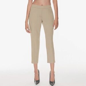 Aritzia Babaton Beige Skinny Ankle Length Elastic Dress Pants Size 12